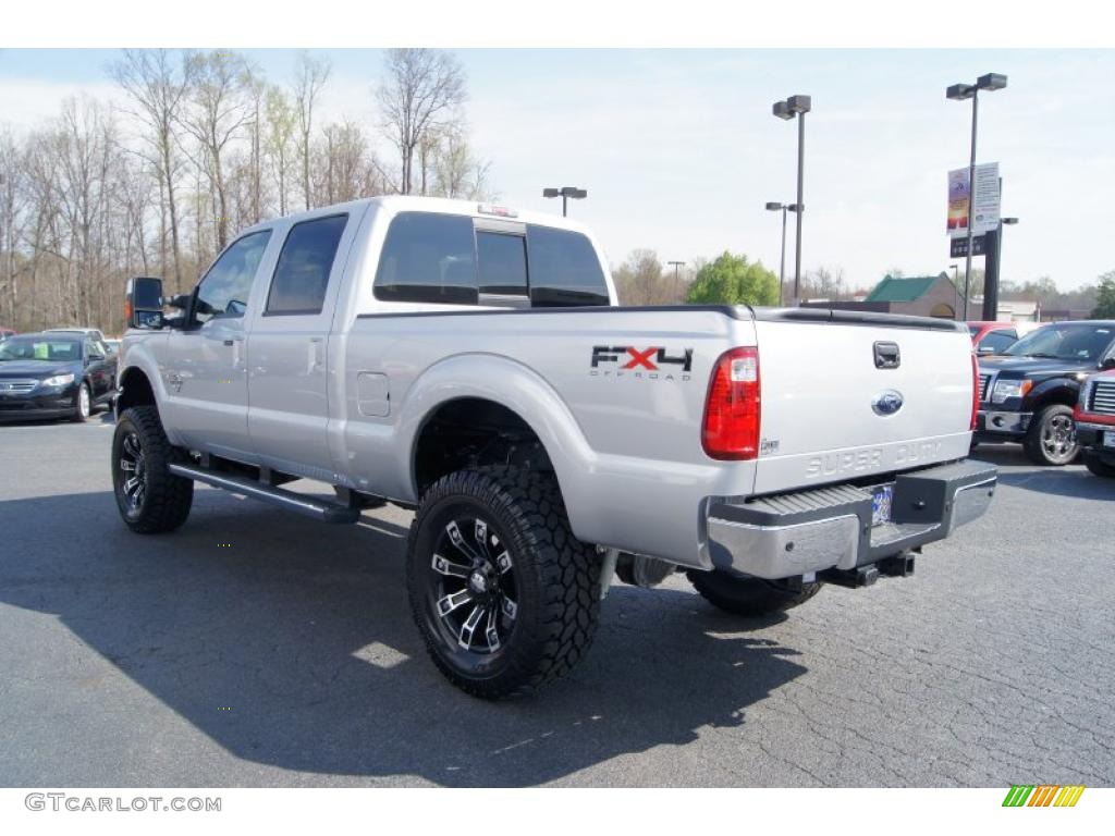 Ingot Silver Metallic 2011 Ford F250 Super Duty Lariat Crew Cab 4x4 Exterior Photo #47094260