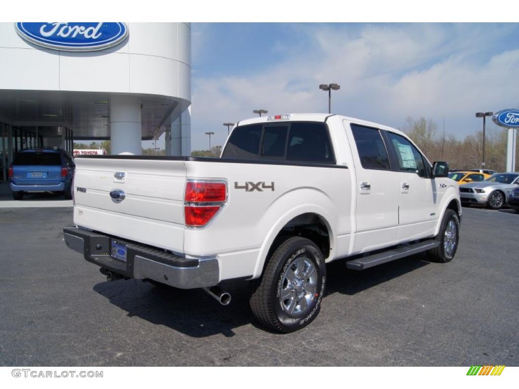 White Platinum Metallic Tri-Coat 2011 Ford F150 Lariat SuperCrew 4x4 Exterior Photo #47094308