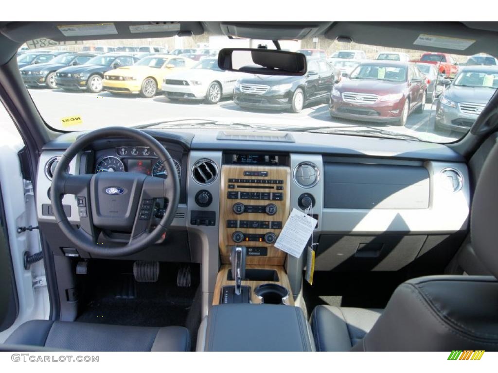 2011 Ford F150 Lariat SuperCrew 4x4 Black Dashboard Photo #47094620