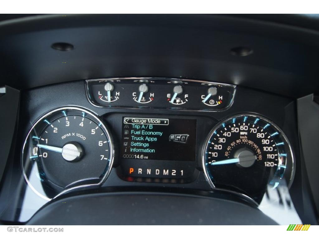 2011 Ford F150 Lariat SuperCrew 4x4 Gauges Photo #47094695