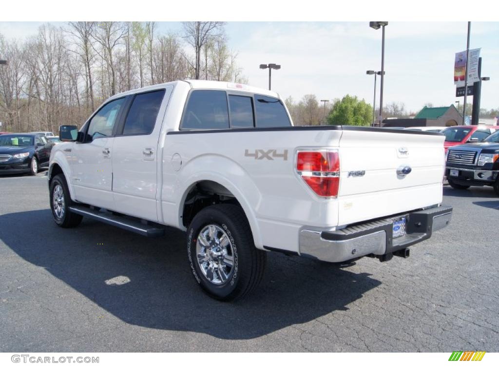 White Platinum Metallic Tri-Coat 2011 Ford F150 Lariat SuperCrew 4x4 Exterior Photo #47094944