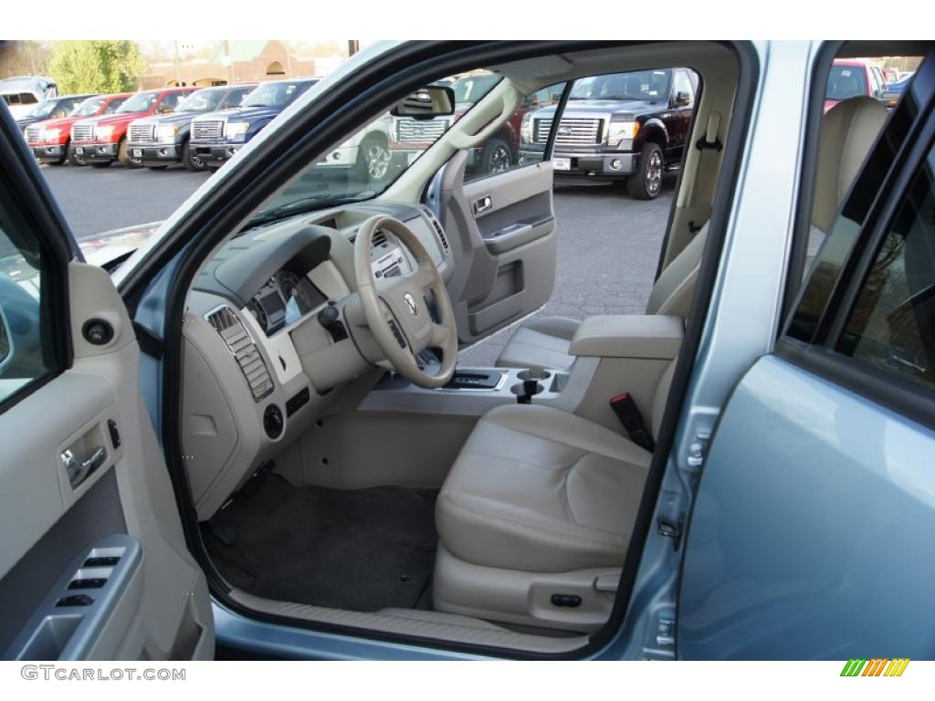 Stone Interior 2009 Mercury Mariner Premier V6 Photo #47095064