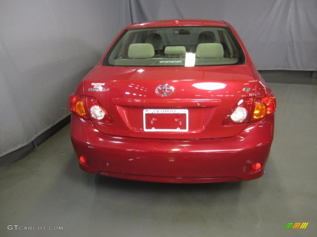 2009 Corolla  - Barcelona Red Metallic / Ash photo #10
