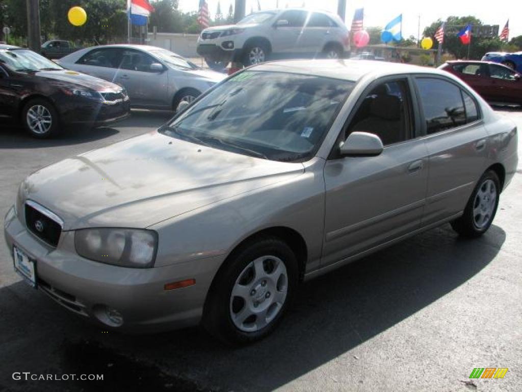 2001 Elantra GLS - Champagne / Beige photo #5