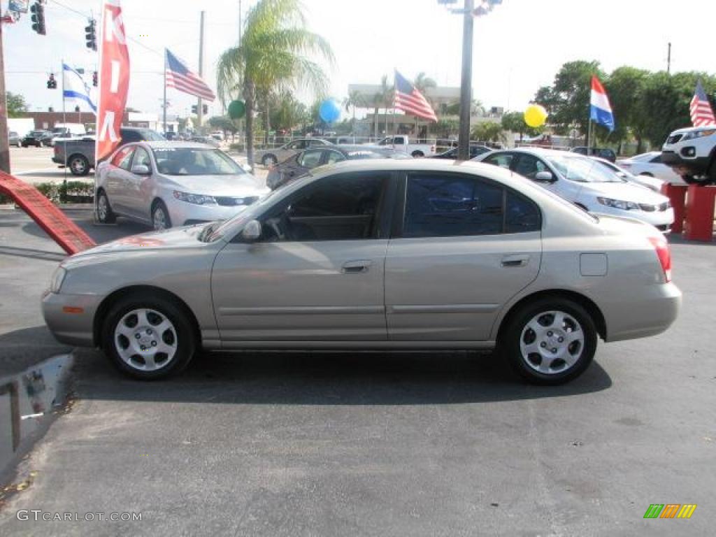 2001 Elantra GLS - Champagne / Beige photo #6