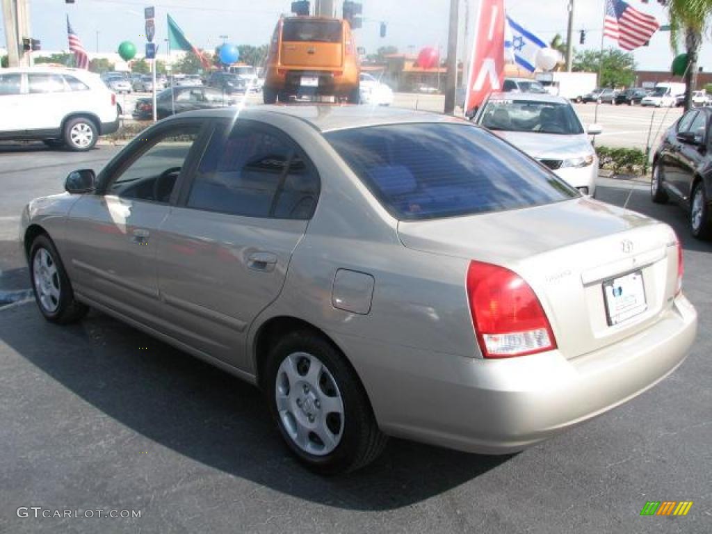 2001 Elantra GLS - Champagne / Beige photo #7