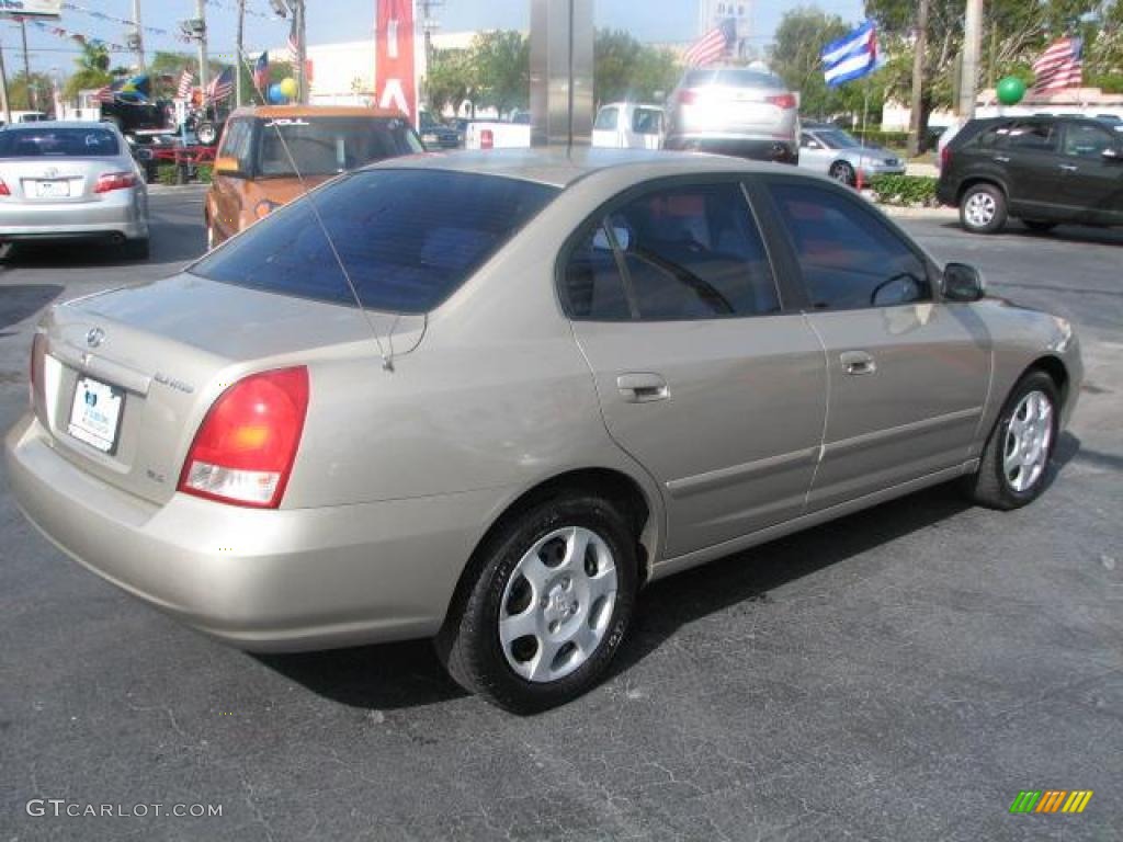 2001 Elantra GLS - Champagne / Beige photo #11