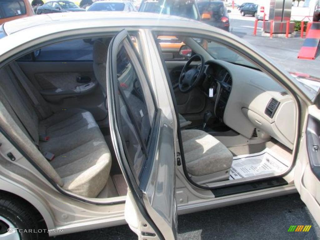 2001 Elantra GLS - Champagne / Beige photo #13