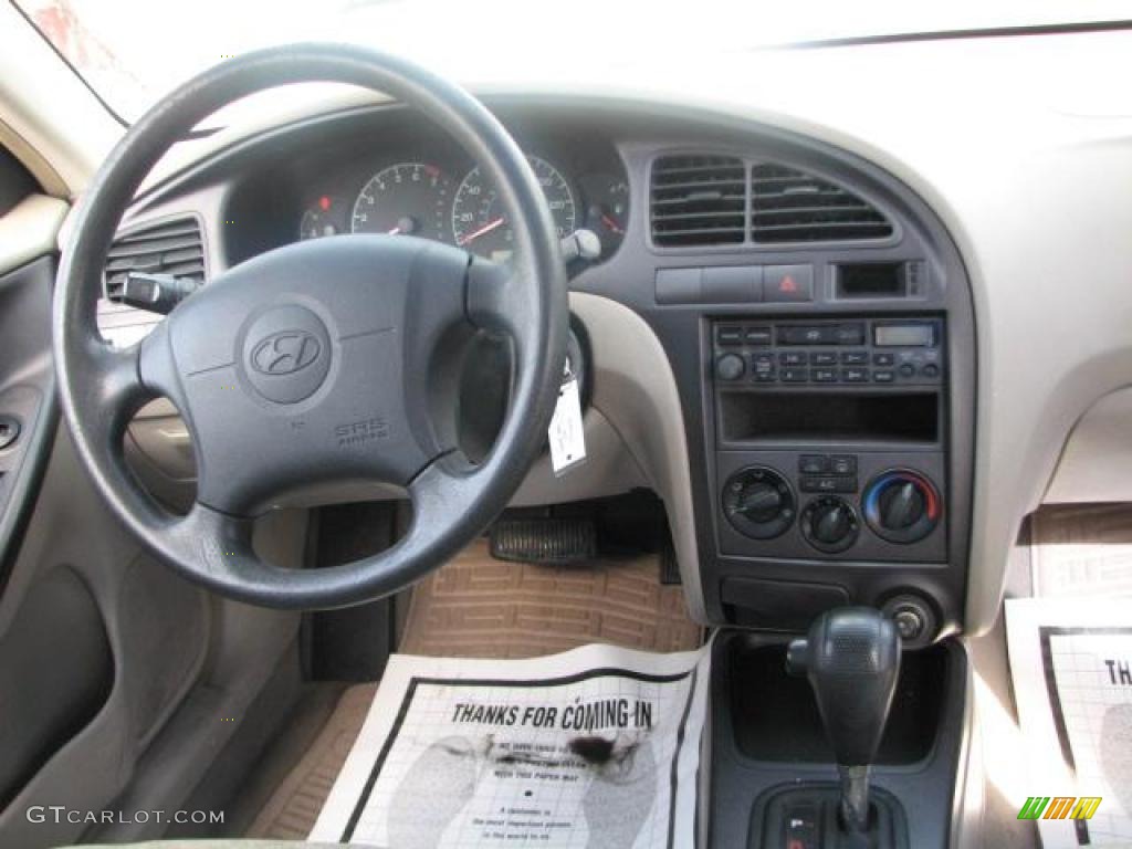 2001 Elantra GLS - Champagne / Beige photo #17
