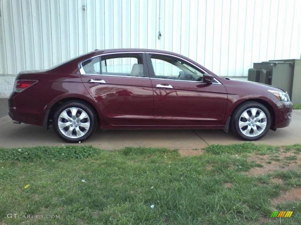 Basque Red Pearl 2008 Honda Accord EX-L V6 Sedan Exterior Photo #47097509