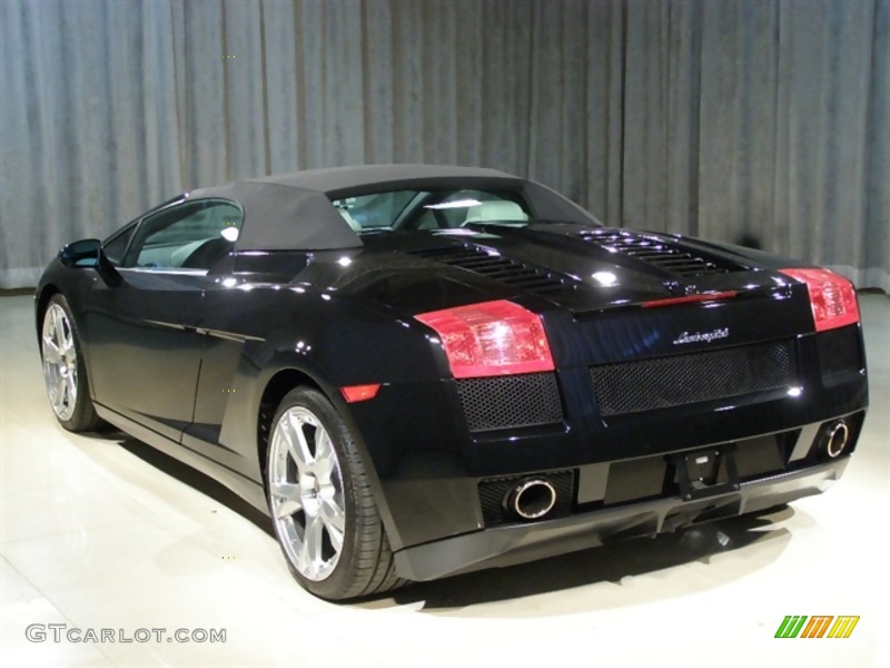 Black Metallic 2007 Lamborghini Gallardo Spyder Exterior Photo #47099
