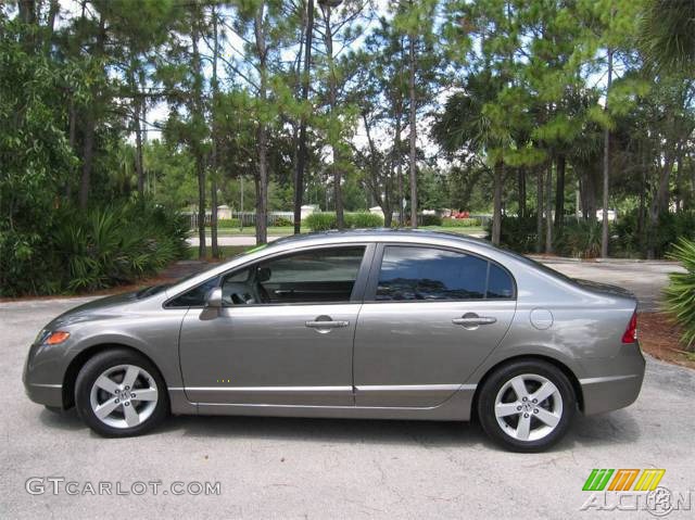 2006 Civic EX Sedan - Galaxy Gray Metallic / Gray photo #34