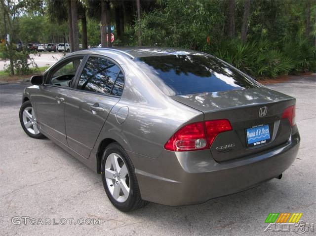 2006 Civic EX Sedan - Galaxy Gray Metallic / Gray photo #35