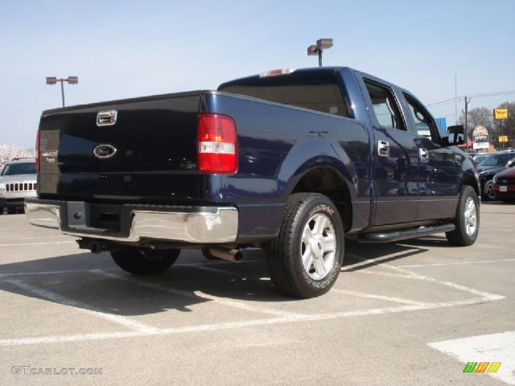 2004 F150 XLT SuperCrew - True Blue Metallic / Dark Flint photo #3