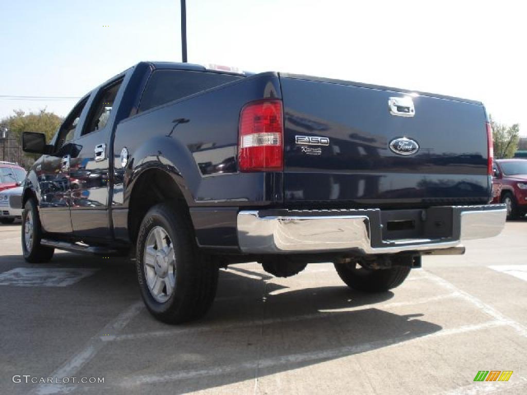 2004 F150 XLT SuperCrew - True Blue Metallic / Dark Flint photo #5