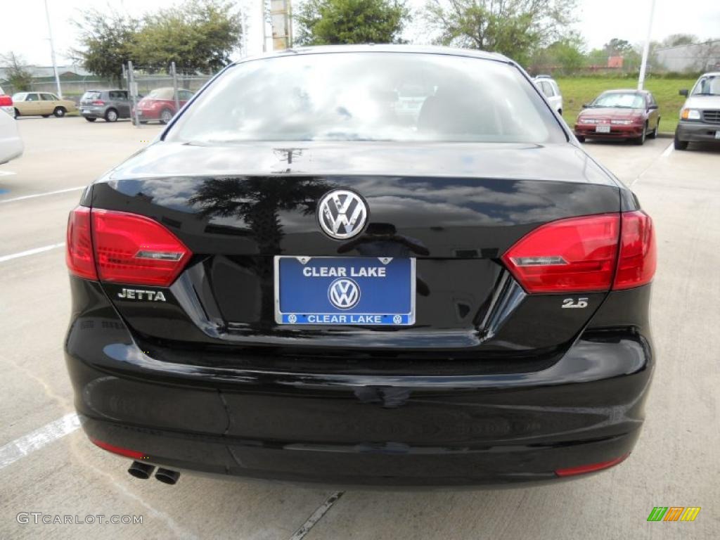 2011 Jetta S Sedan - Black / Titan Black photo #6