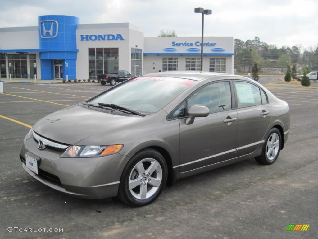 Galaxy Gray Metallic 2008 Honda Civic EX-L Sedan Exterior Photo #47102093