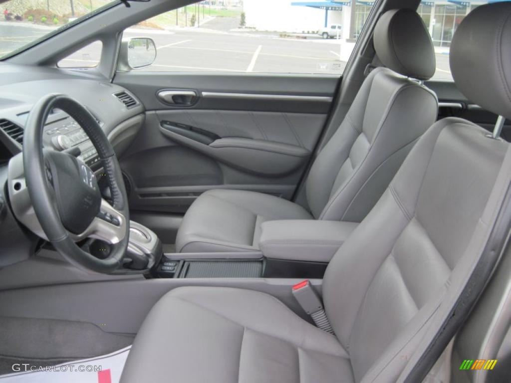 Gray Interior 2008 Honda Civic EX-L Sedan Photo #47102198