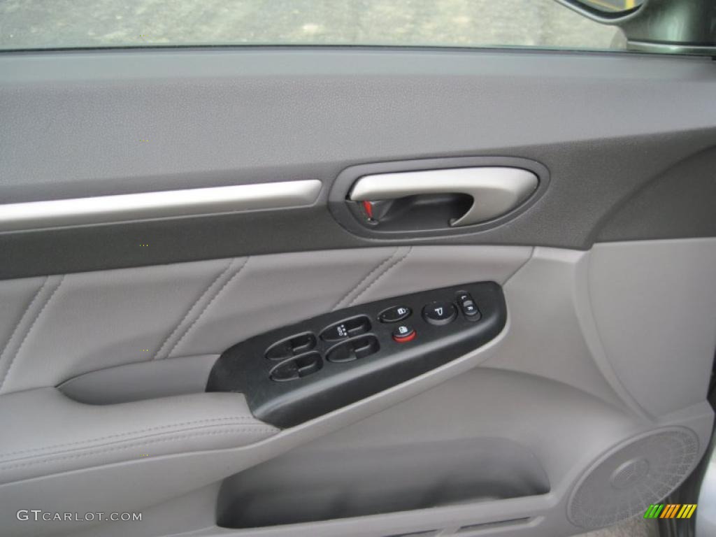 2008 Honda Civic EX-L Sedan Gray Door Panel Photo #47102213
