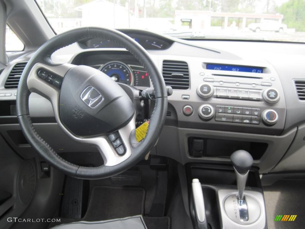 2008 Honda Civic EX-L Sedan Gray Dashboard Photo #47102234