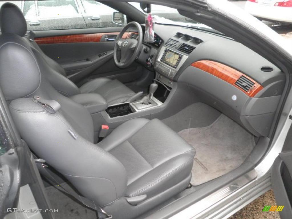 Dark Stone Interior 2008 Toyota Solara SLE V6 Convertible Photo #47102573
