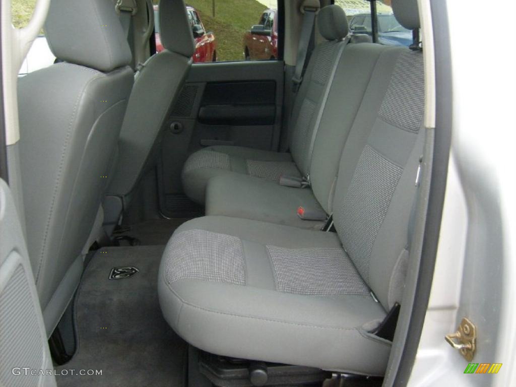 2007 Ram 1500 SLT Quad Cab 4x4 - Bright Silver Metallic / Medium Slate Gray photo #13