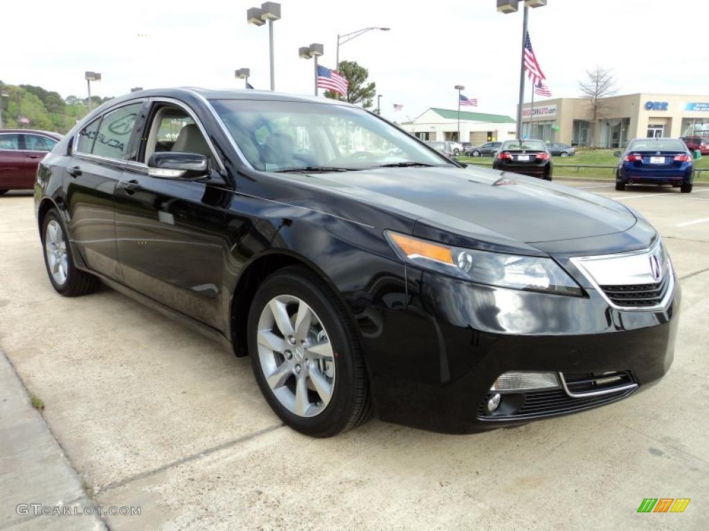 Crystal Black Pearl 2012 Acura TL 3.5 Technology Exterior Photo #47103713