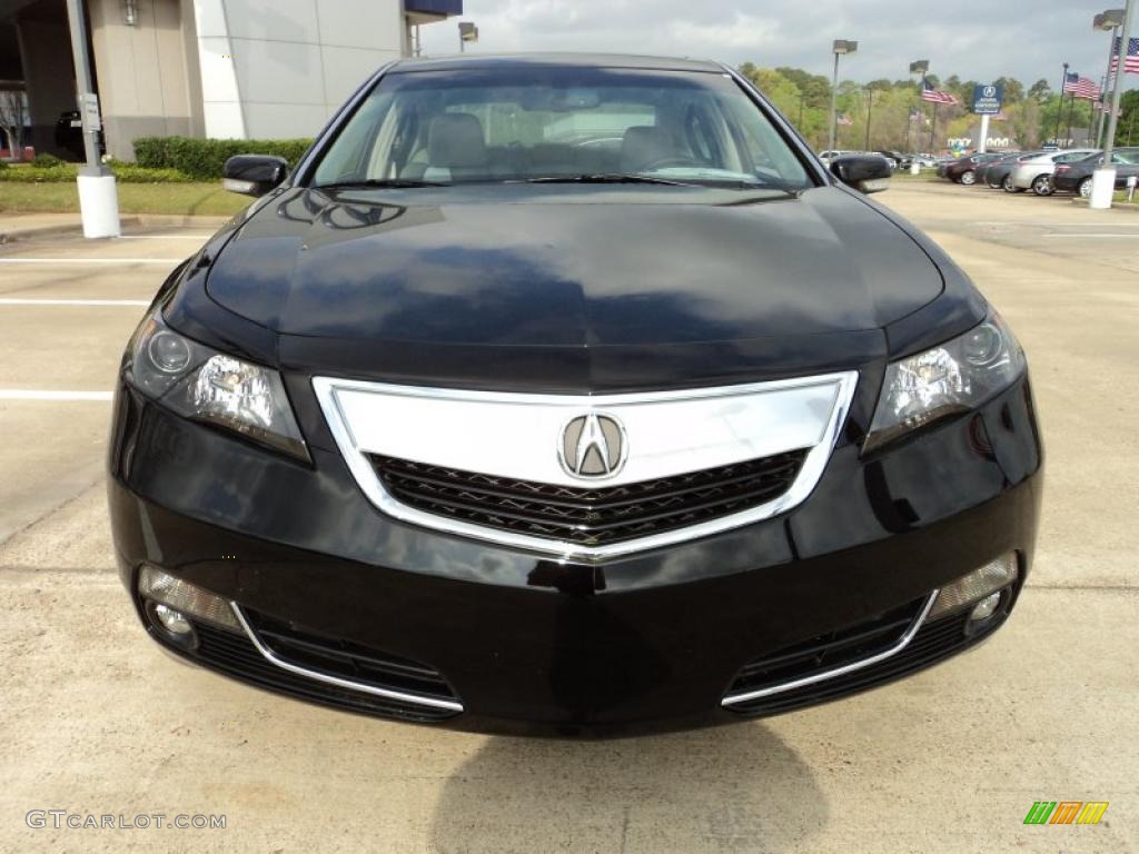 Crystal Black Pearl 2012 Acura TL 3.5 Technology Exterior Photo #47103752