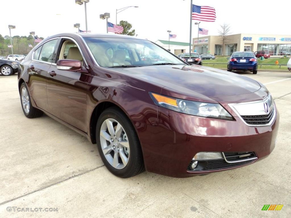 Basque Red Pearl 2012 Acura TL 3.5 Exterior Photo #47103818
