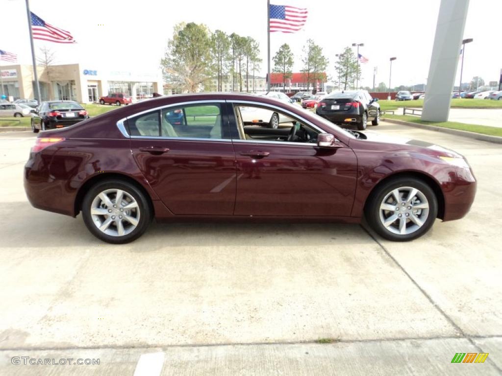 Basque Red Pearl 2012 Acura TL 3.5 Exterior Photo #47103845