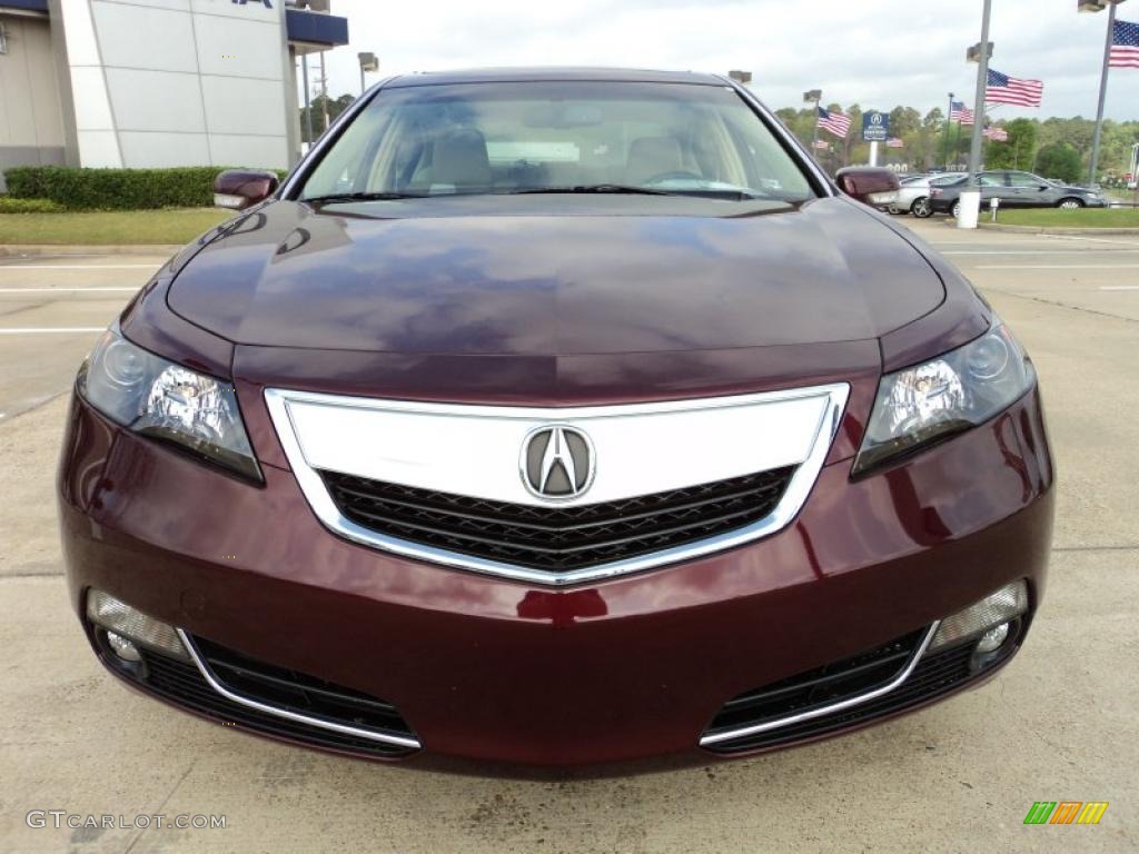 Basque Red Pearl 2012 Acura TL 3.5 Exterior Photo #47103857