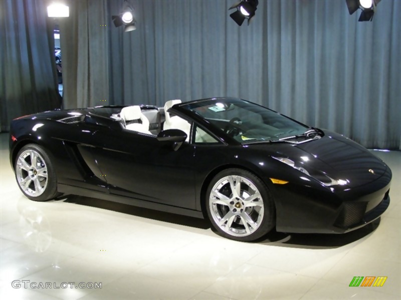 Black Metallic 2007 Lamborghini Gallardo Spyder Exterior Photo #47105