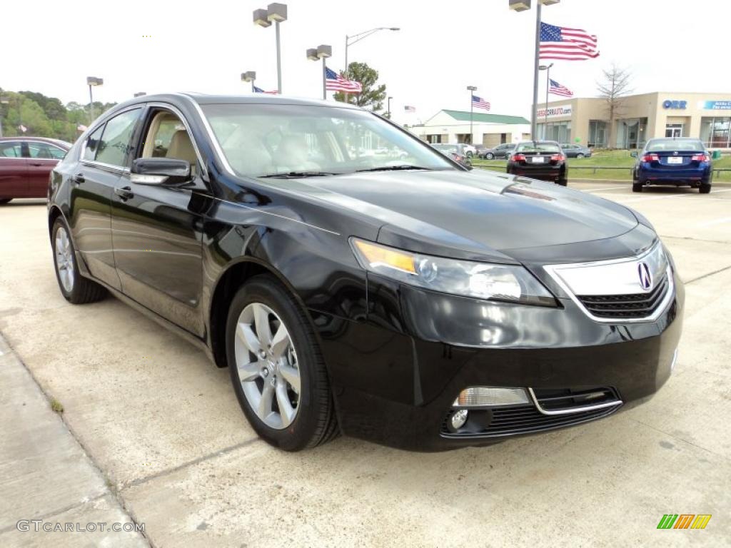 Crystal Black Pearl 2012 Acura TL 3.5 Technology Exterior Photo #47104067
