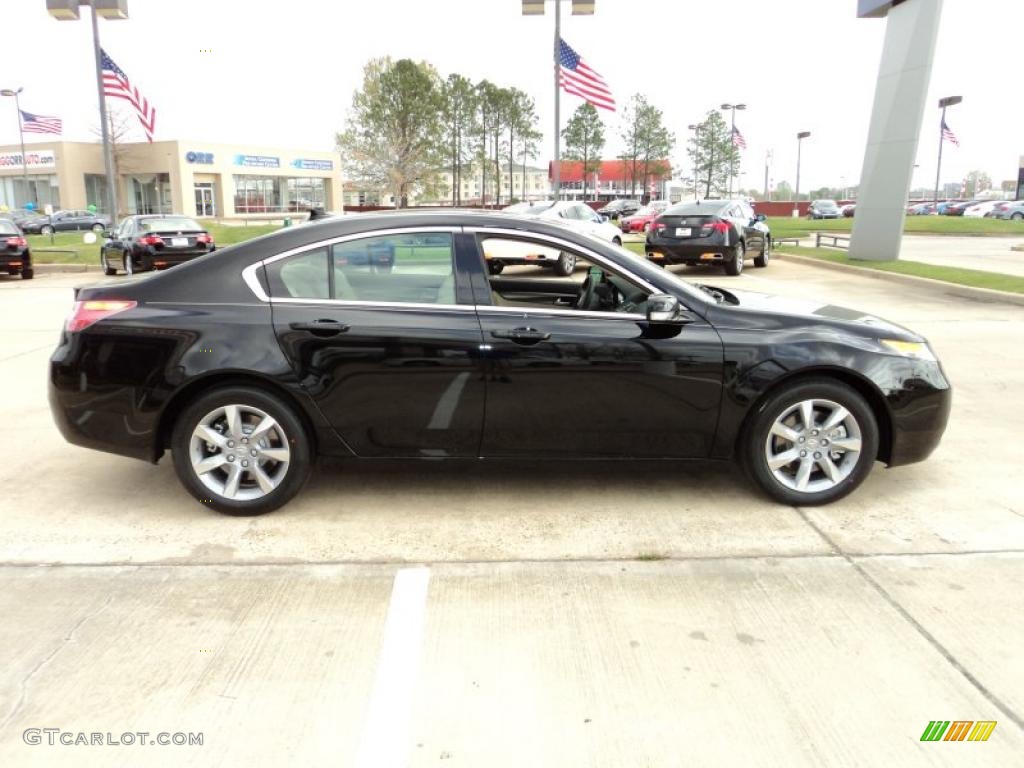 Crystal Black Pearl 2012 Acura TL 3.5 Technology Exterior Photo #47104091