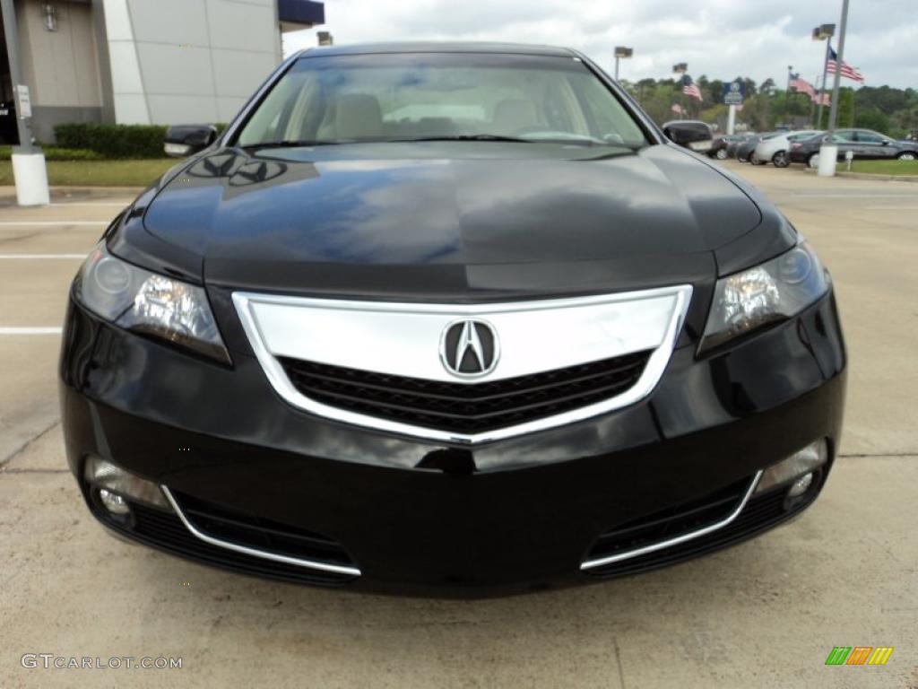Crystal Black Pearl 2012 Acura TL 3.5 Technology Exterior Photo #47104103