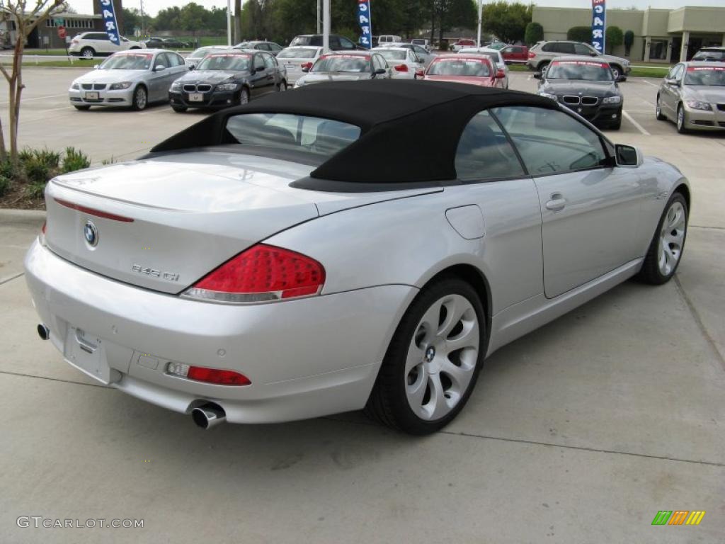 2005 6 Series 645i Convertible - Titanium Silver Metallic / Black photo #5