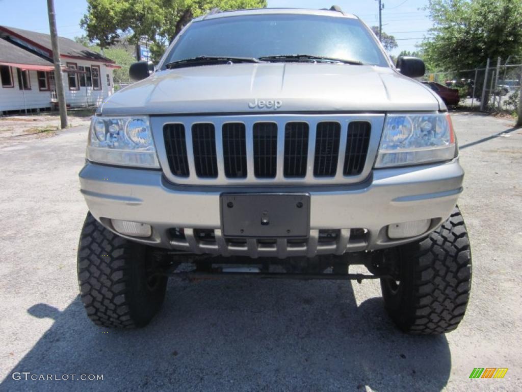 1999 Grand Cherokee Limited 4x4 - Bright Platinum Metallic / Agate photo #2