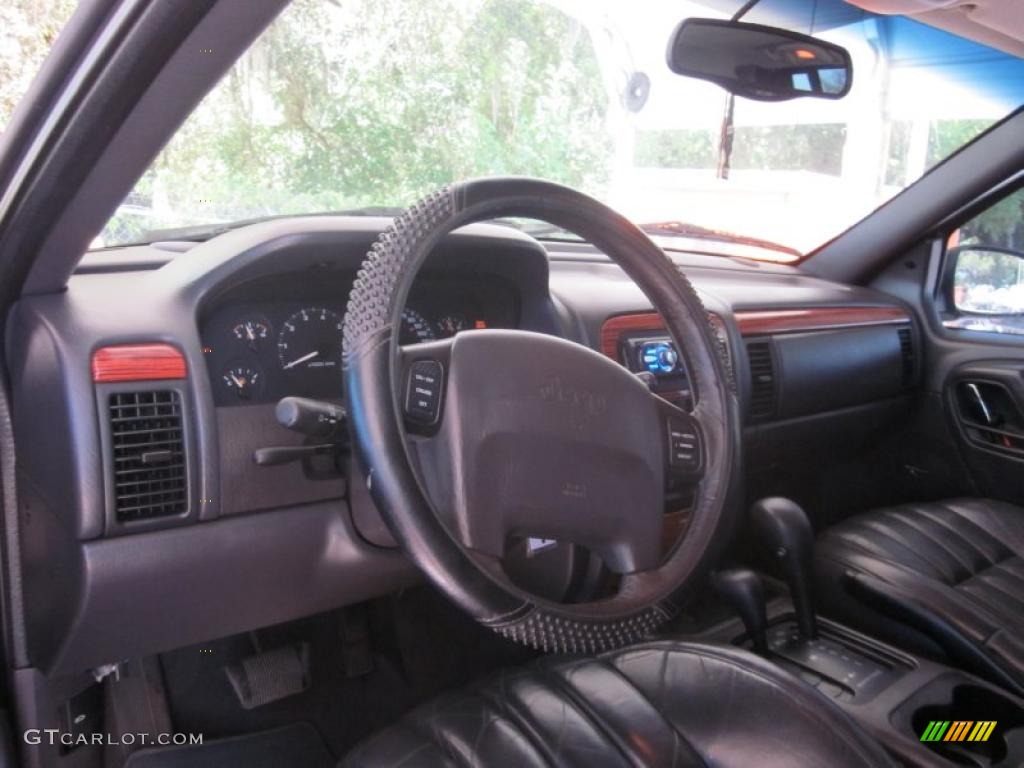 1999 Grand Cherokee Limited 4x4 - Bright Platinum Metallic / Agate photo #31