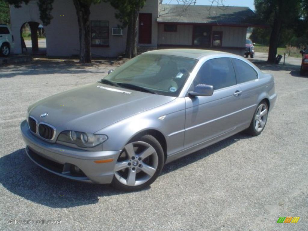 2004 3 Series 325i Coupe - Silver Grey Metallic / Grey photo #1