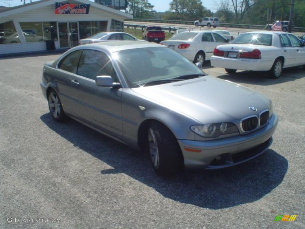 2004 3 Series 325i Coupe - Silver Grey Metallic / Grey photo #3