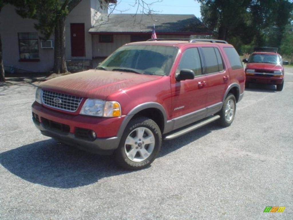 2004 Explorer XLT - Redfire Metallic / Medium Parchment photo #1