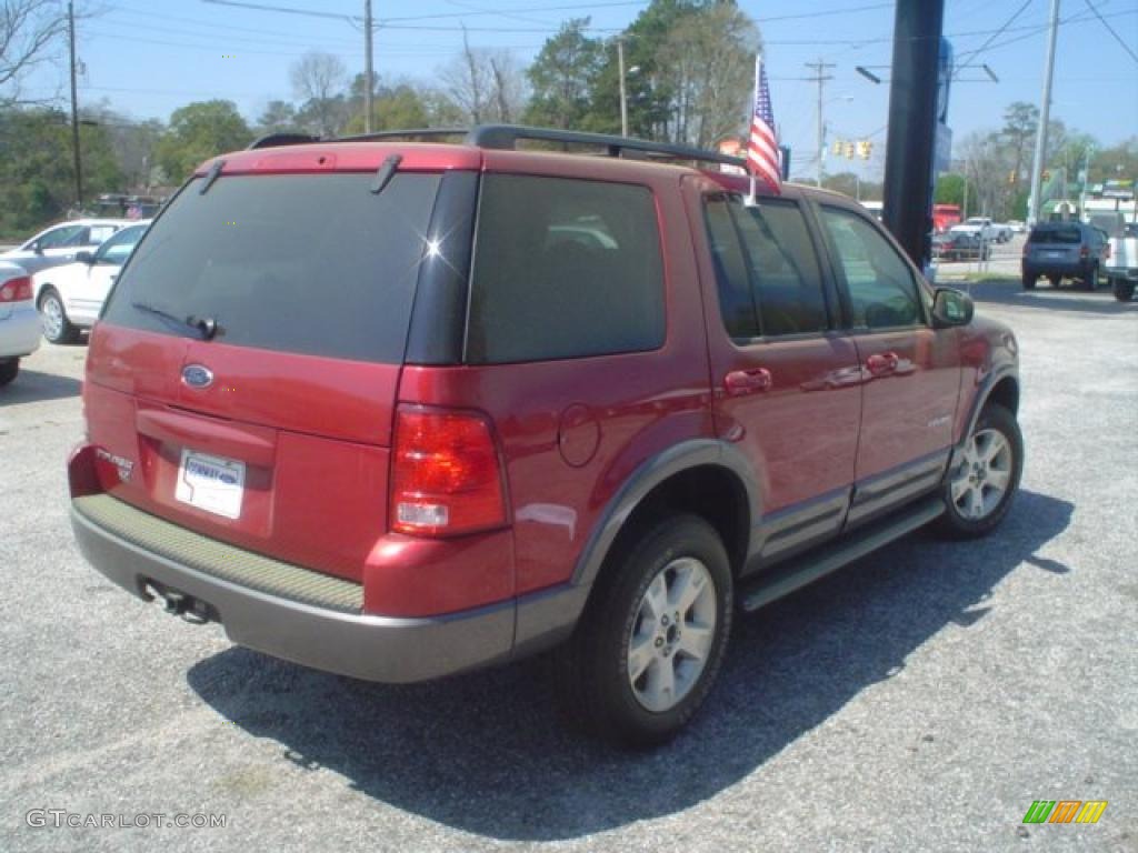 2004 Explorer XLT - Redfire Metallic / Medium Parchment photo #5