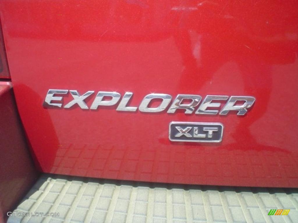 2004 Explorer XLT - Redfire Metallic / Medium Parchment photo #13
