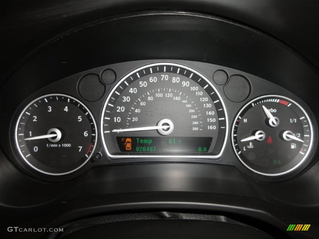 2008 Saab 9-3 Aero Sport Sedan Gauges Photo #47107469