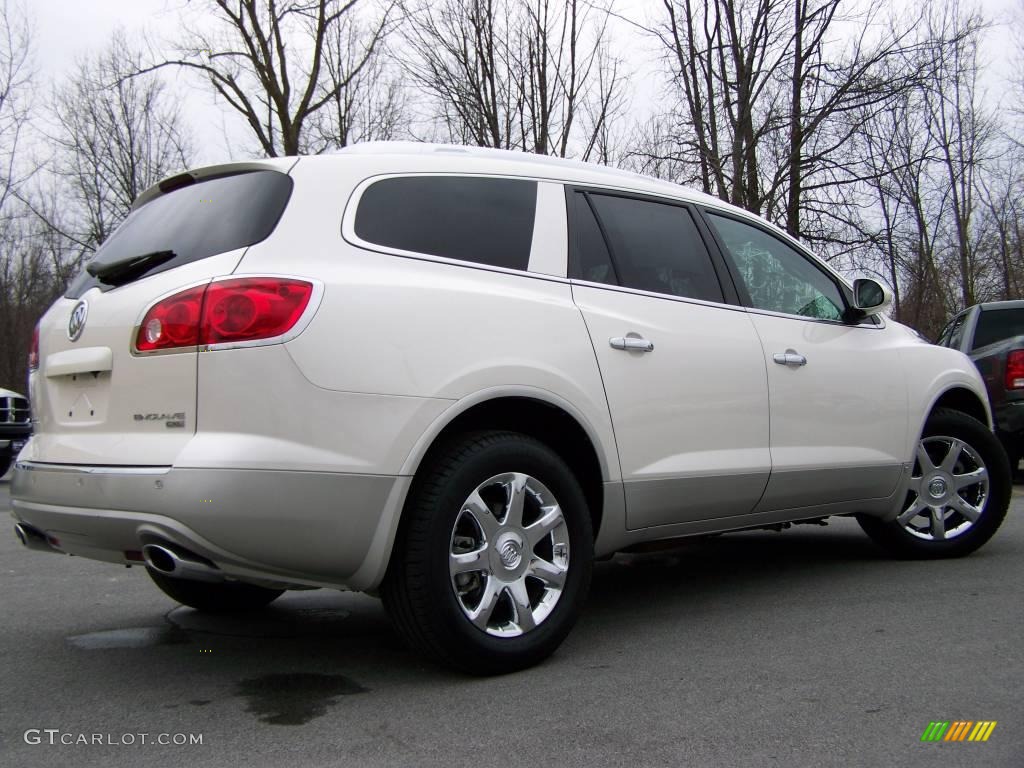 2008 Enclave CXL - White Diamond Tri Coat / Titanium/Dark Titanium photo #4