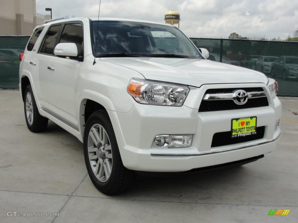 2011 4Runner Limited - Blizzard White Pearl / Black Leather photo #1
