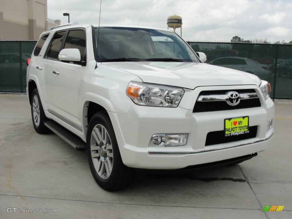 2011 4Runner Limited - Blizzard White Pearl / Black Leather photo #1