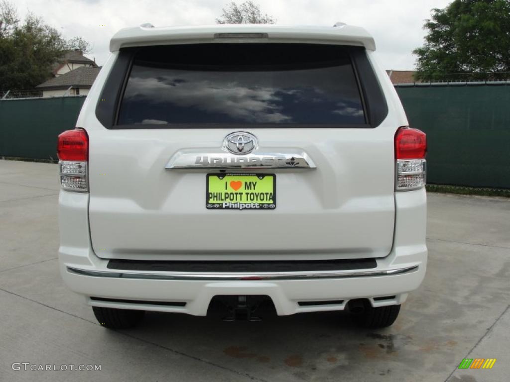 2011 4Runner Limited - Blizzard White Pearl / Black Leather photo #4