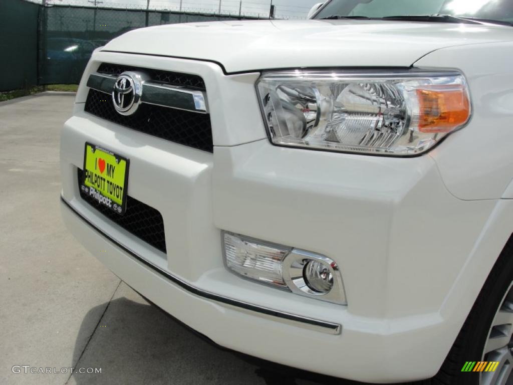 2011 4Runner Limited - Blizzard White Pearl / Black Leather photo #10