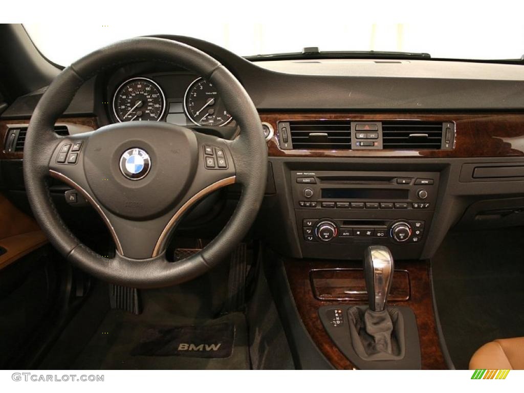 2008 BMW 3 Series 328i Convertible Saddle Brown/Black Dashboard Photo #47109839